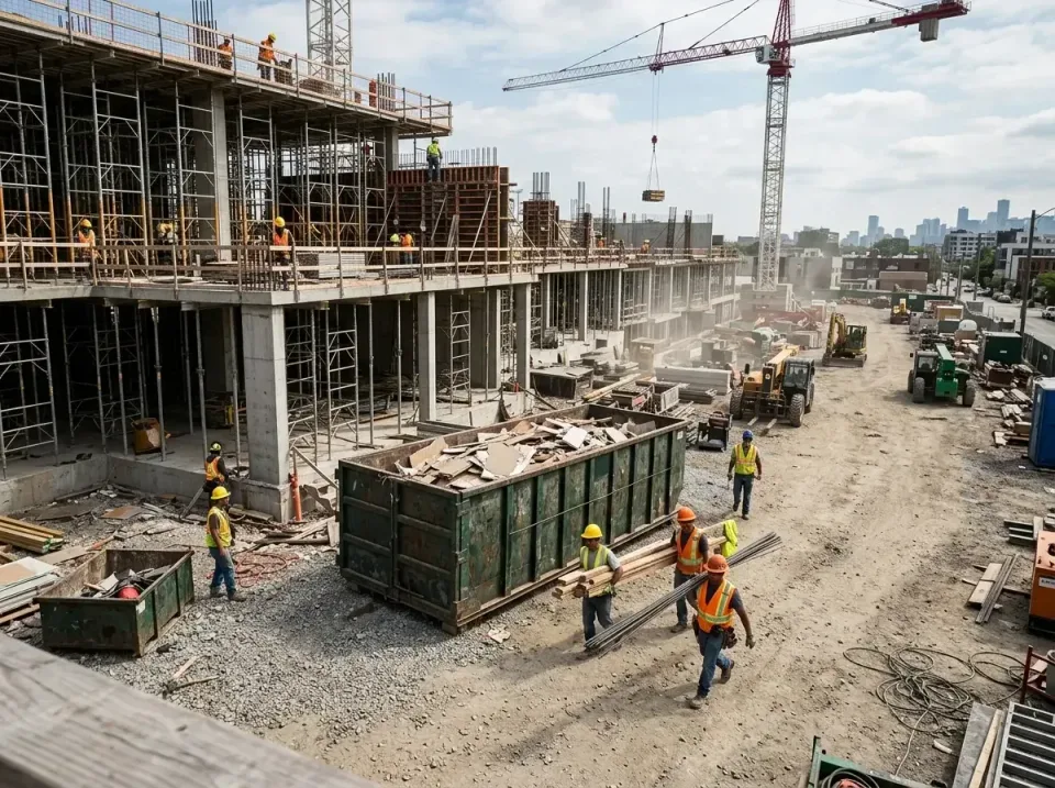commercial-construction-site-w-002 — frequently asked questions, Low Cost Construction Dumpster Rental in Sierra Madre, CA